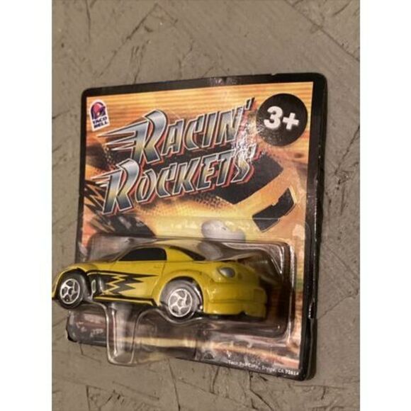 Taco Bell - Racin' Rockets - 2002 - Yellow Car - Collect All 4 - Picture 3 of 4